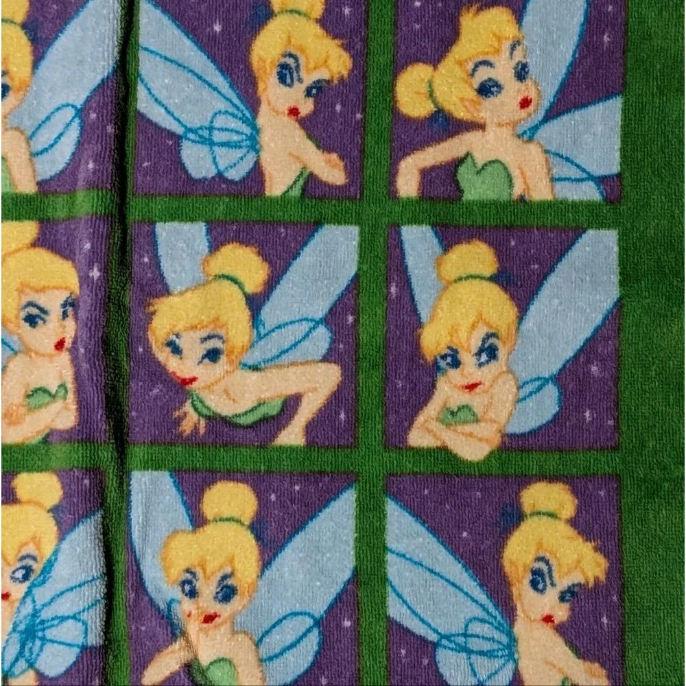 Vintage Y2K Disney Tinker Bell Towels Set of 3 WestPoint Stevens 100% Cotton